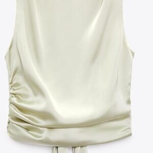 Zara Satin Camisole in Light Cream